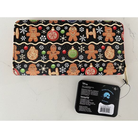 Loungefly Star Wars Gingerbread Mini Backpack And Wallet Set NWT Exclusive main image 8